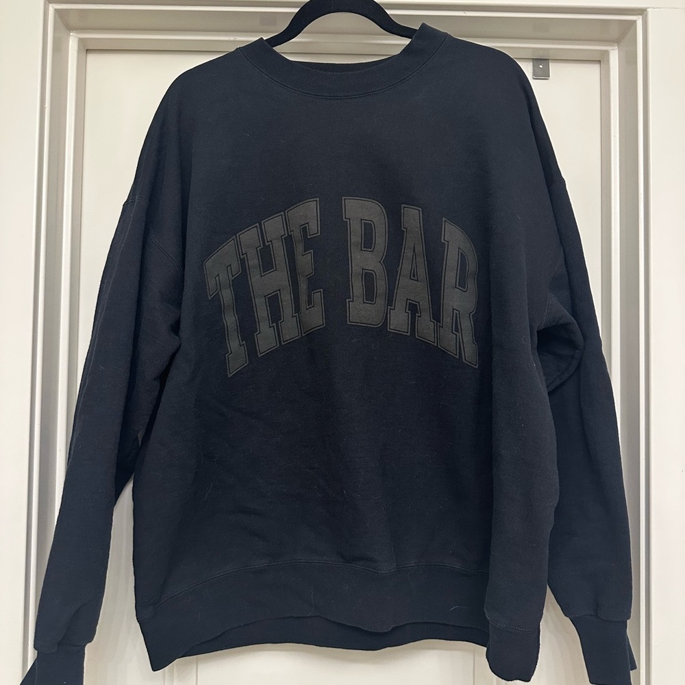 The Bar Varsity Sweatshirt Black